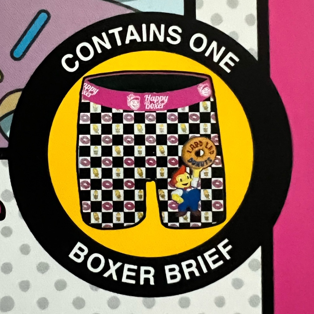 The Simpsons Lard Lads Donuts Boxer Briefs. Size M